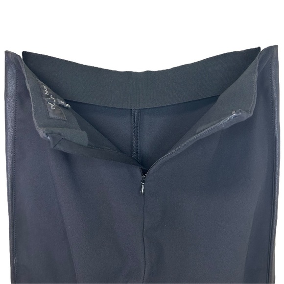 Rag & Bone - “Simone” Stretch, Ankle Pant with Lamb Leather Sides - Size 2 Black - Picture 12 of 15